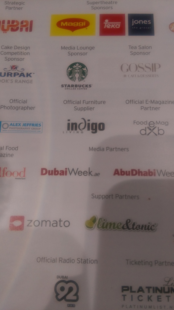 Good food show Dubai sponsors